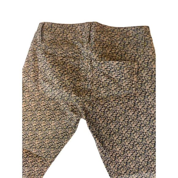 Cabi Abstract Floral Artsy Print Skinny Jeans Sz 2 EUC Mid-Rise Stretch, Soft - Picture 8 of 12